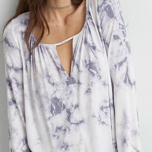Soft and Sexy dyed bell sleeve top